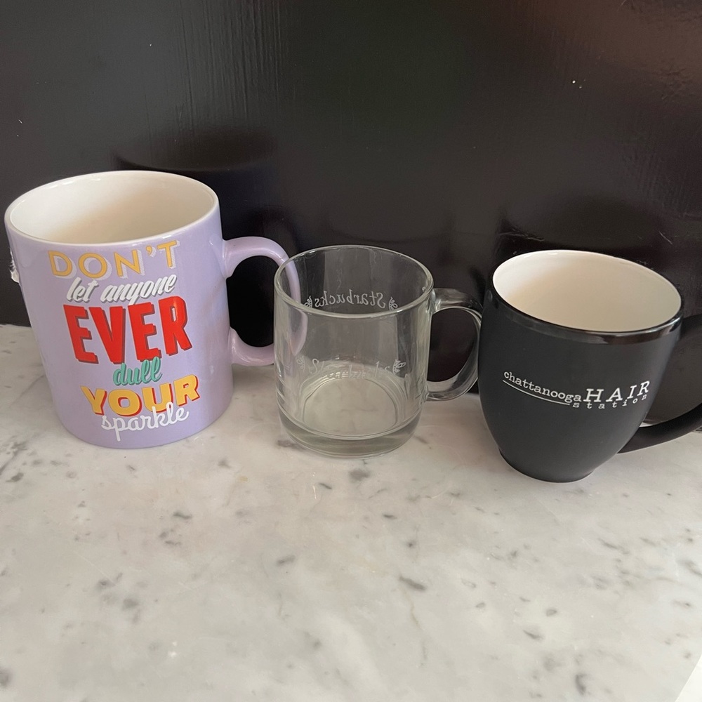 Set of 3 coffee mugs